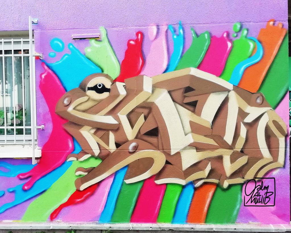 Artistic bullfrog